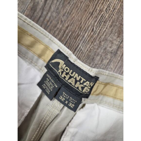 Mountain Khakis Teton Twill Hiking Pants Beige Rugged Straight Leg Mens 30x31 - Picture 3 of 6